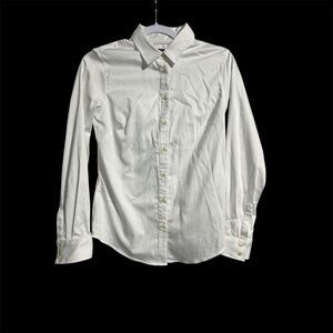 Banana Republic Tailored Button-Up Blouse – White – Petite 4 Wardrobe Staple